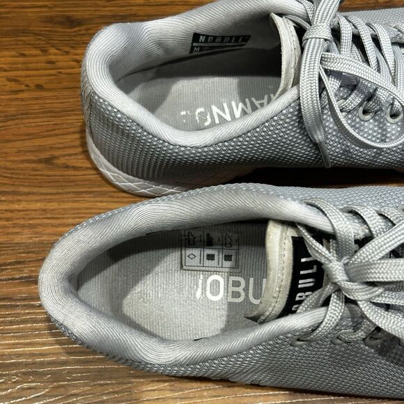 Nobull Shoes Mens 8 Superfabric Light Gray Trainer Athletic Sneakers Womens 9.5 - Picture 6 of 9